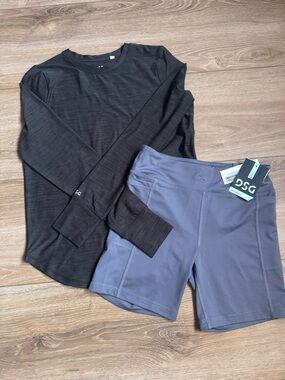 DSG 2 pcs Girls size large athletic Bike Short set outfit bundle